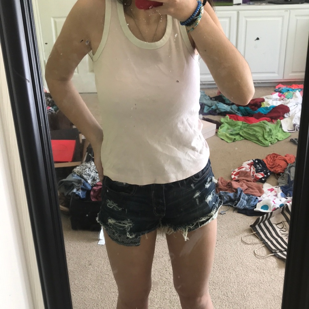 Vtg 90s tank top baby pink